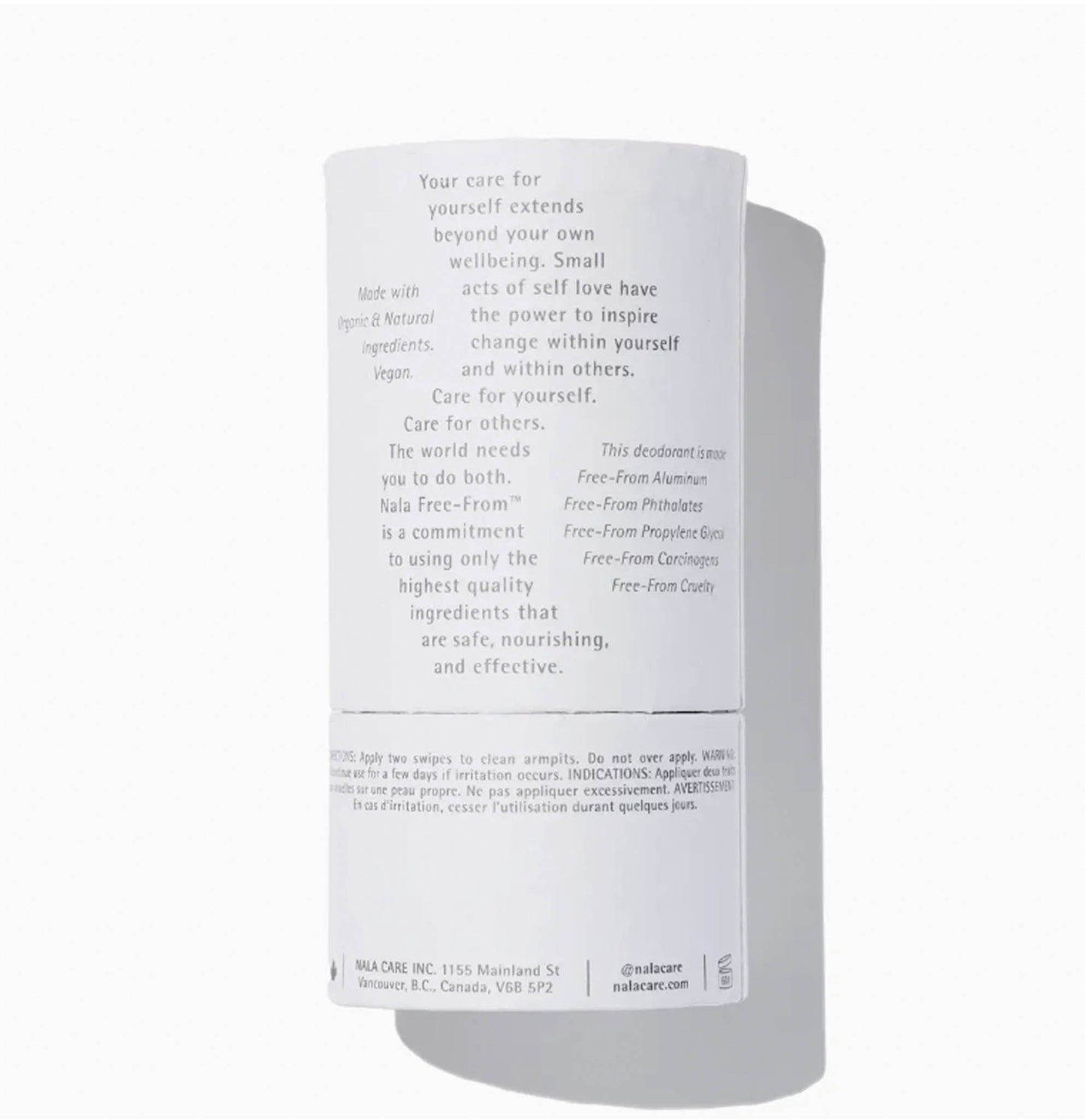 NALA Extra Strength Natural Deodorant - Essence of Rosewood