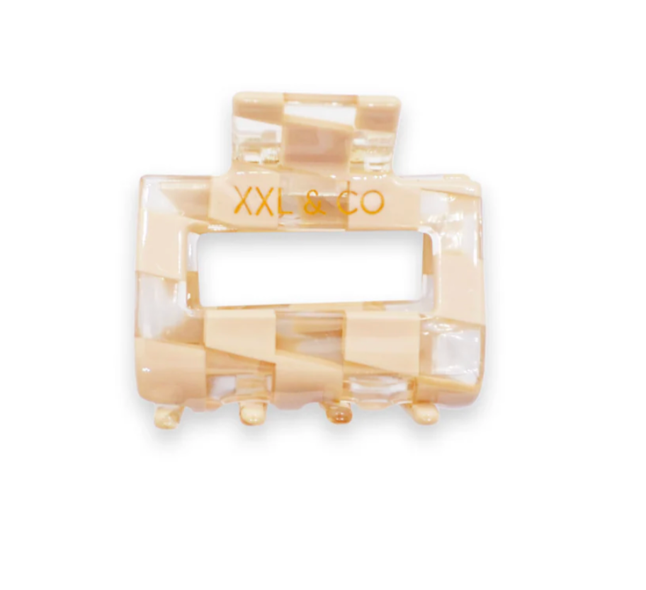 Hair Claw Mini - Beige Boardwalk