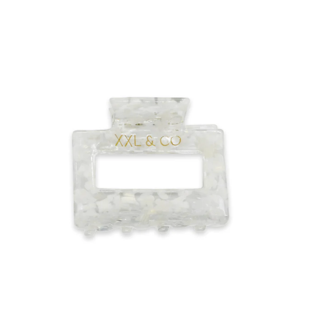 Hair Claw Mini - White Lotus