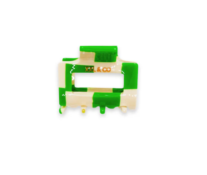 Hair Claw XXS - Green Checkmate