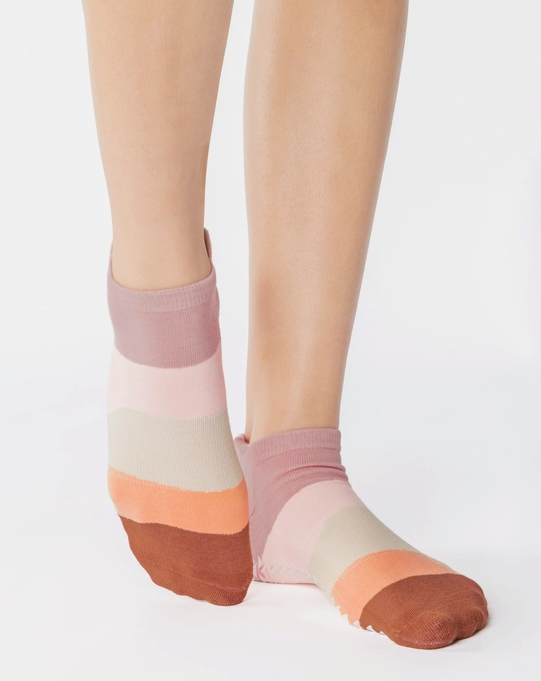 Striped Full Foot Grip Sock
