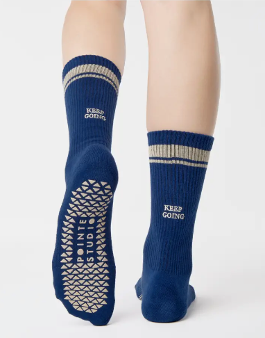 Varsity Keep Going Crew Grip Sock