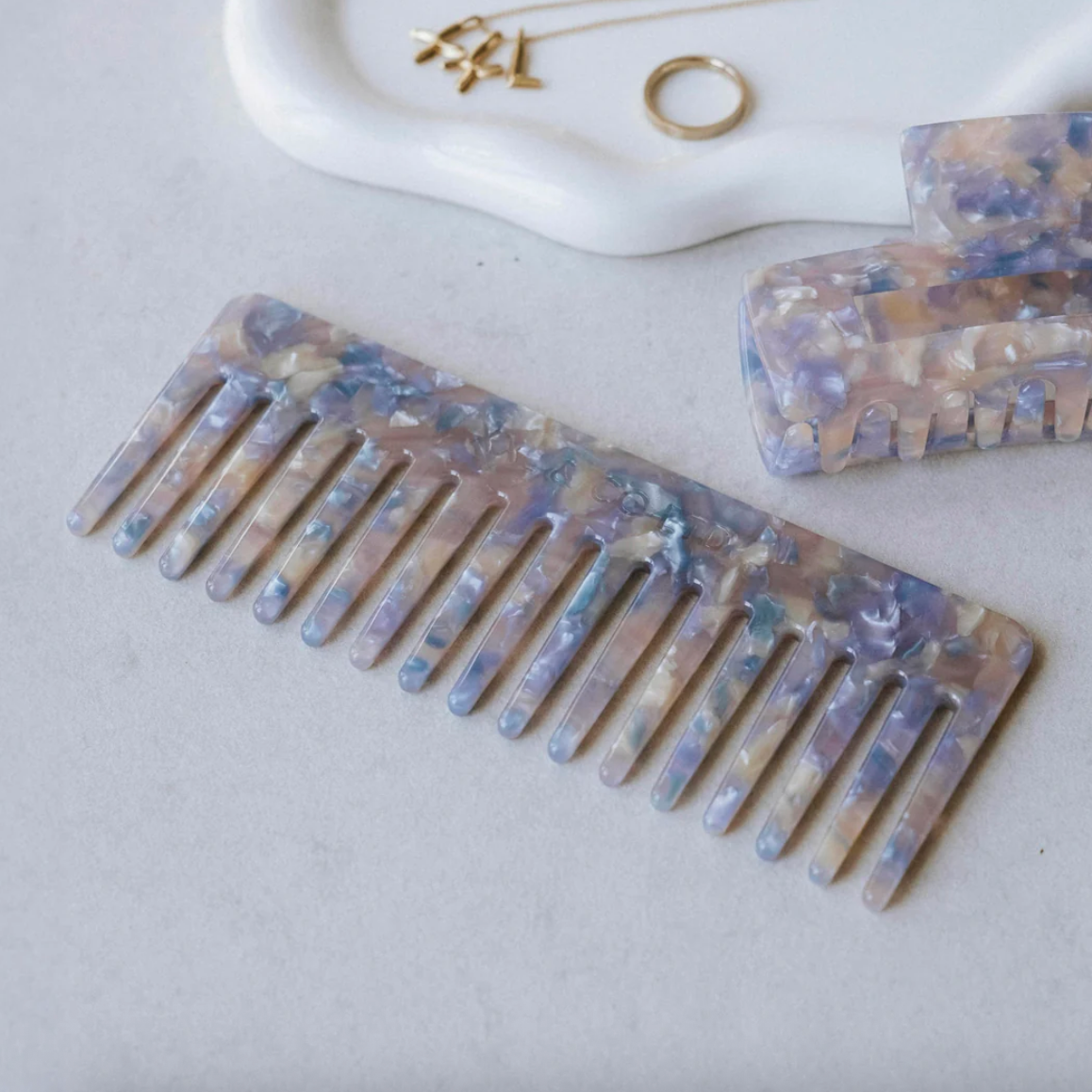 Hair Comb - Lavender Prosecco