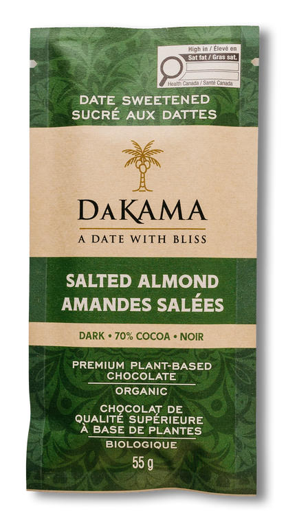 DAKAMA CHOCOLATE: Dark Salted Almond