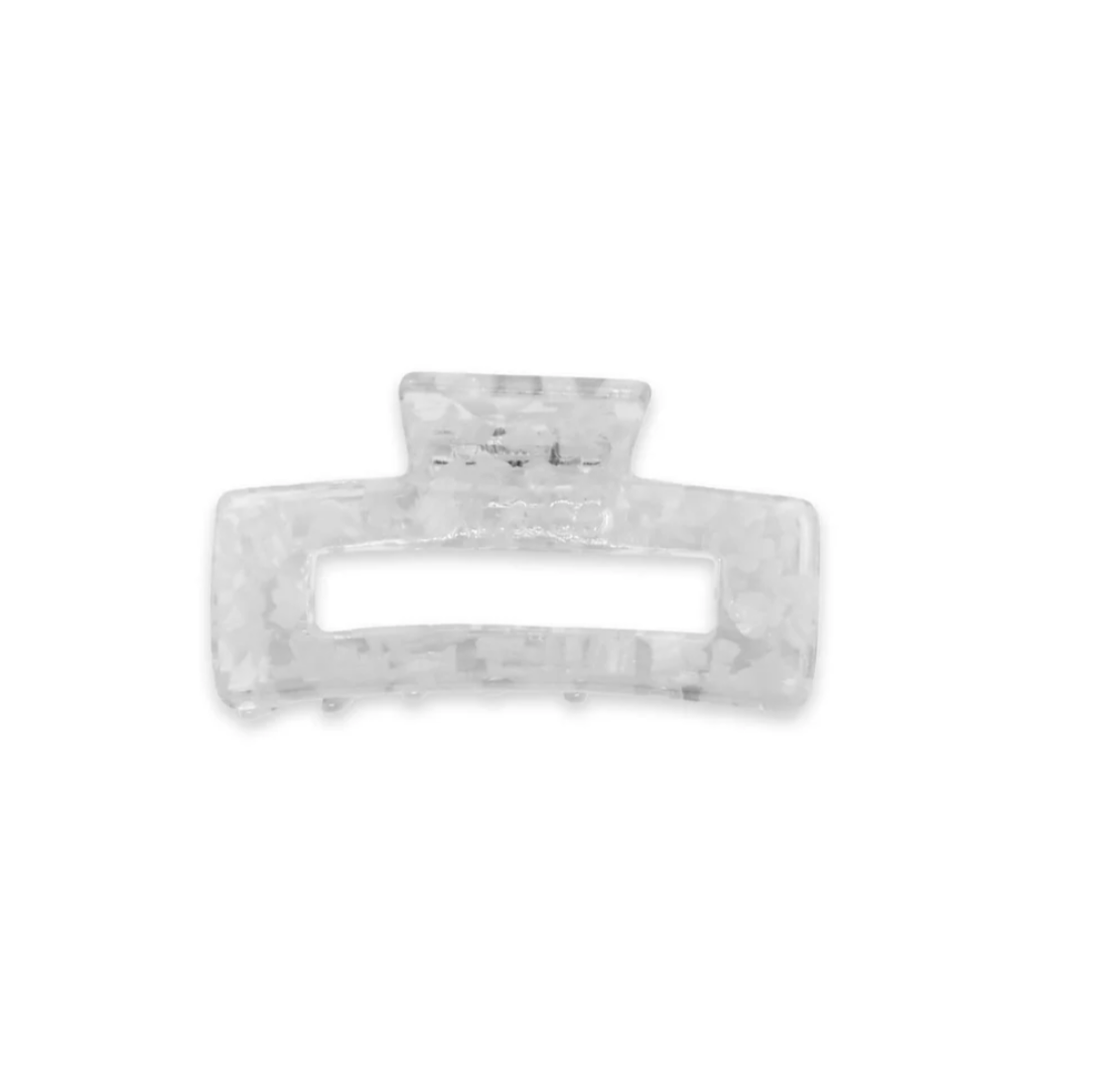 Hair Claw Medium - White Lotus