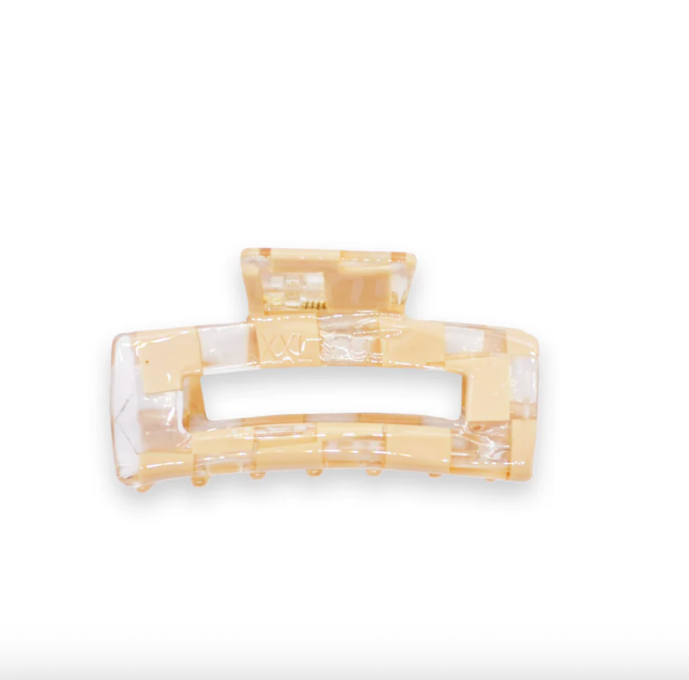 Hair Claw Medium - Beige Boardwalk