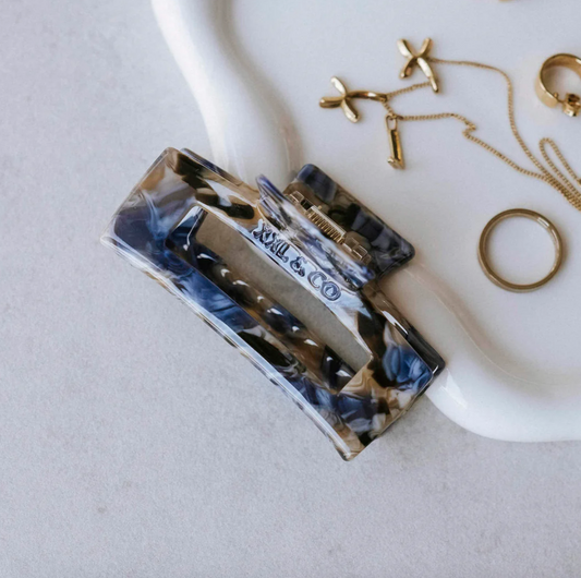 Hair Claw Medium - Cobalt