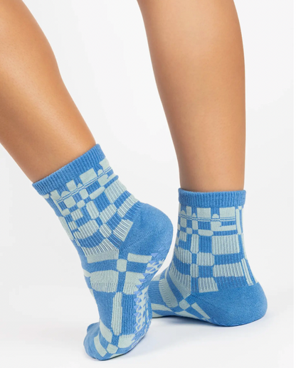 Geo Ankle Grip Sock