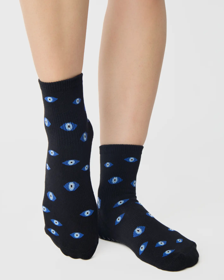 Evil Eye Ankle Grip Sock