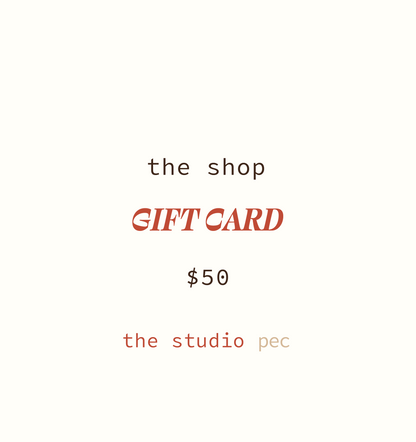 studio shop gift card